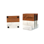 Personalized Marble & Wood Coasters