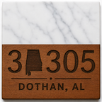 Personalized Zip Code Coaster