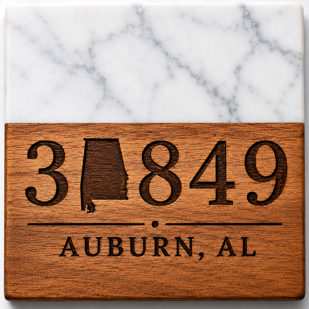 Personalized Zip Code Coaster