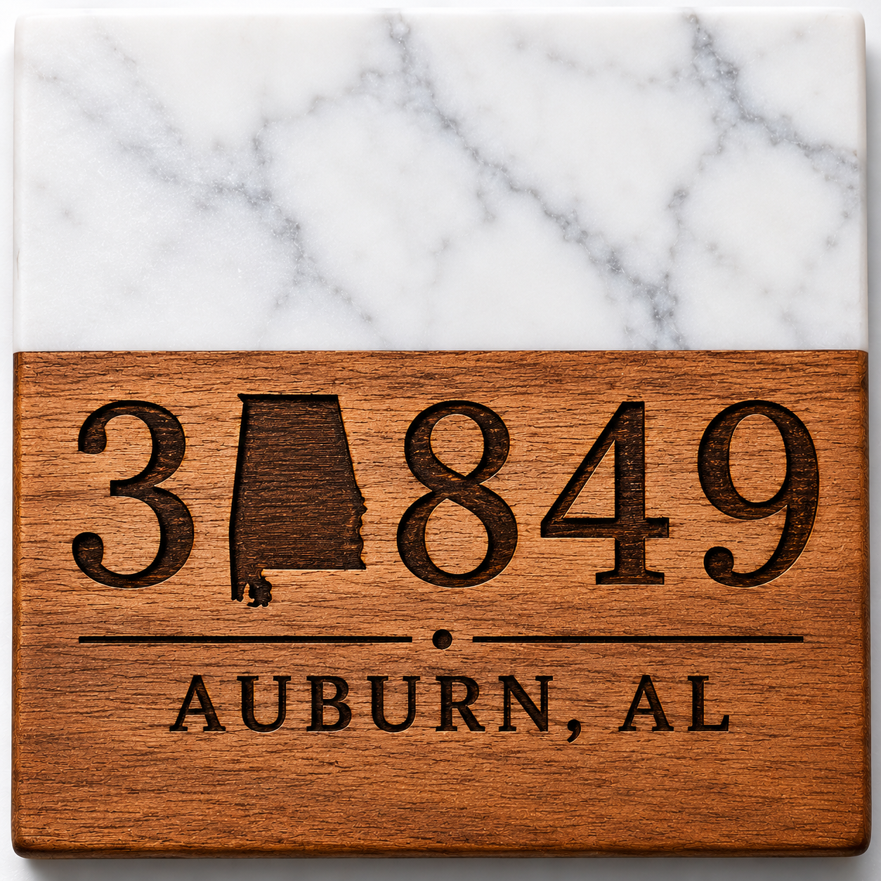 Personalized Zip Code Coaster
