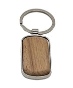 Troy University Personalized Keychain Officially Licensed Beechwood and Stainless Steel