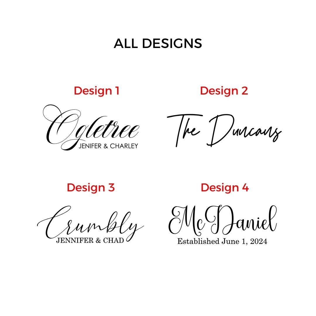 Choose a design for your custom engraved board.