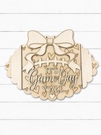 It's Game Day Y'all Football Bow Door Hanger SHINE-DH-010