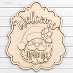 Interchangeable Welcome Santa Christmas Door Hanger SHINE-DH-007