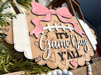 It's Game Day Y'all Football Bow Door Hanger SHINE-DH-010