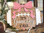 It's Game Day Y'all Football Bow Door Hanger SHINE-DH-010