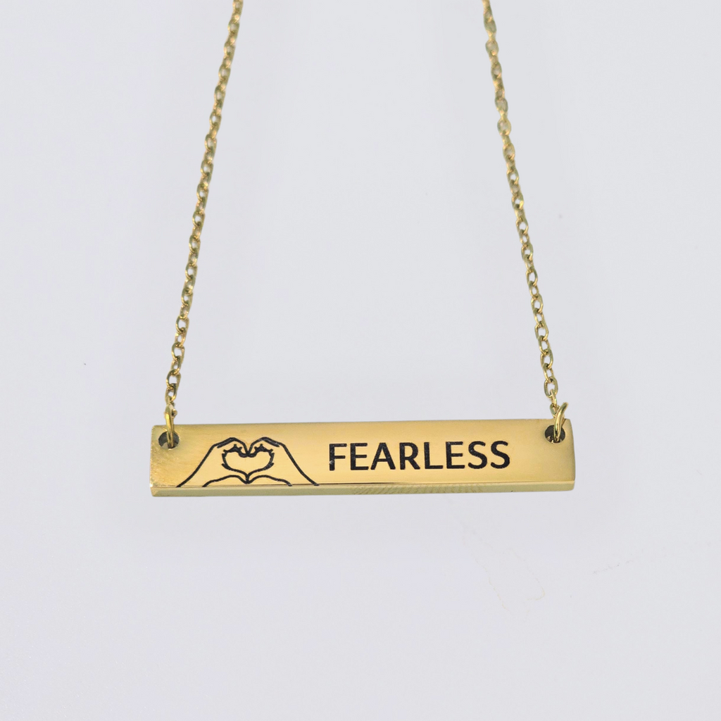 Personalized Stainless Steel Bar Necklace SHINE-JW-003