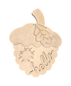 Hello Acorn Fall Door Hanger SHINE-DH-001