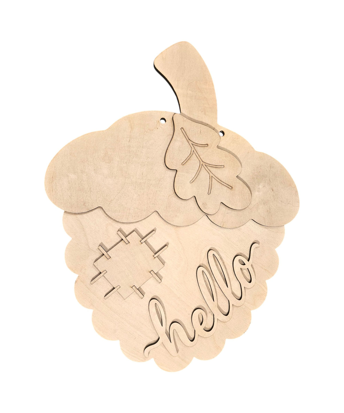 Hello Acorn Fall Door Hanger SHINE-DH-001